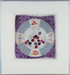 Plate with Cherries by Tift Mary