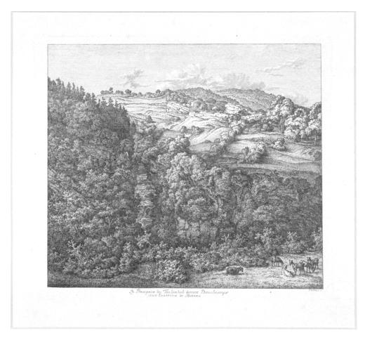 Le Précipice du Toubenloch derrière Boucheamps aux Environs de Bienne by Hartmann Johann Joseph