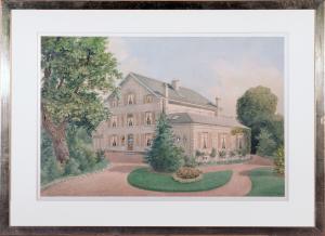 Ansicht der Villa Randoald Kuhn-De Meuron (abgetragen 1900) by Wolf Jean