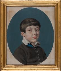 Porträt eines Bruders der Lisette Roth, geb.Schneider, von Biel (Profil nach rechts) by Roth-Schneider Lisette