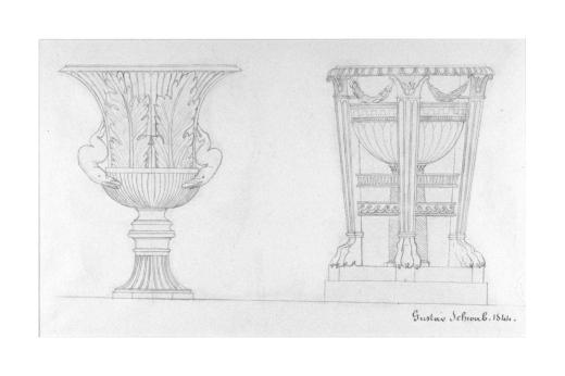 Amphora und vierfüssiger Trichter by Schwab Gustav