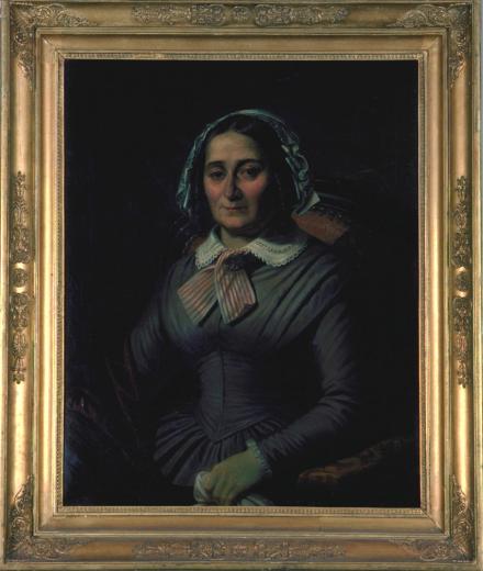 Damenbildnis (Halbfigur) by Volmar Joseph Simon