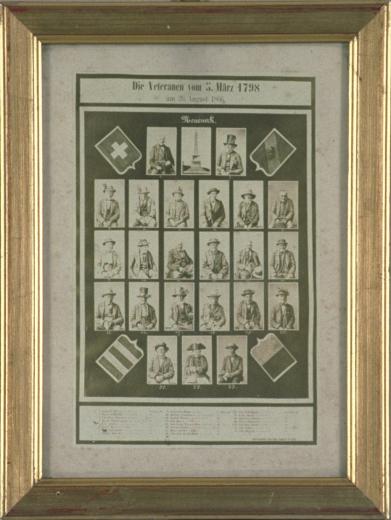 Die Veteranen vom 5. März 1798 am 26. August 1866. Neueneck by Corrodi
