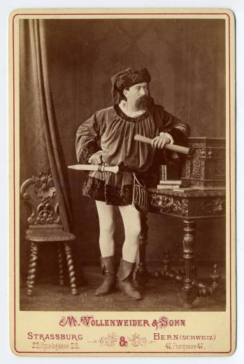 Alfred Schwab (1844-1898) als Ratsherr (Murtenschlachtfeier) by Vollenweider Johann Moritz Emil