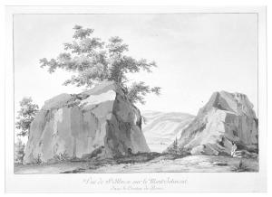 Vue de St Blaise (d.i. Cressier), sur le Mont Jolimont, dans le canton de Berne by Fehr Bartholome